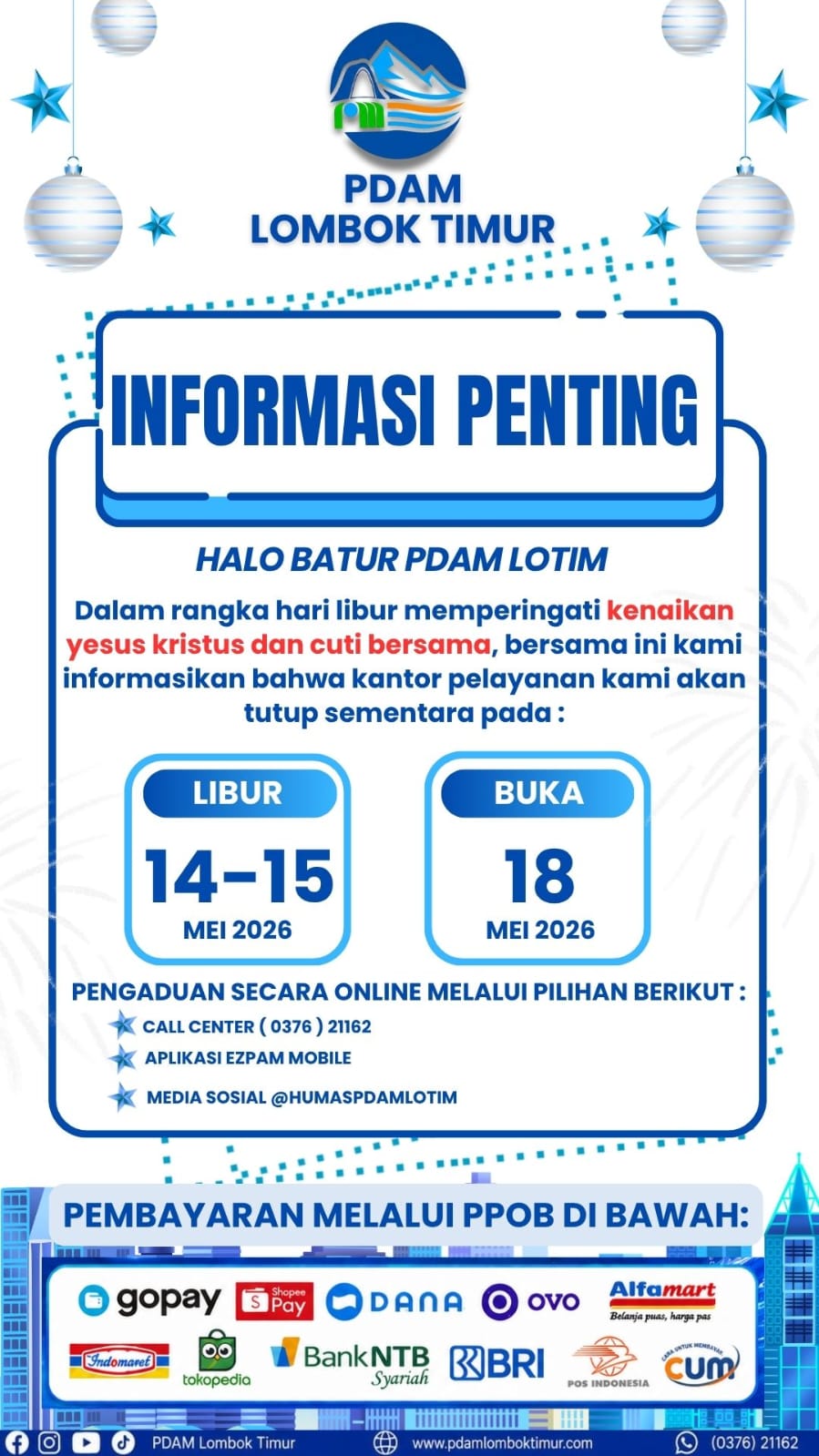 **INFORMASI LIBUR DAN CUTI BERSAMA**