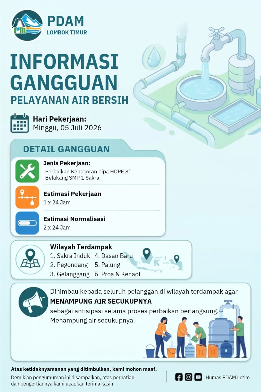 PERBAIKAN PIPA WILAYAH SAKRA