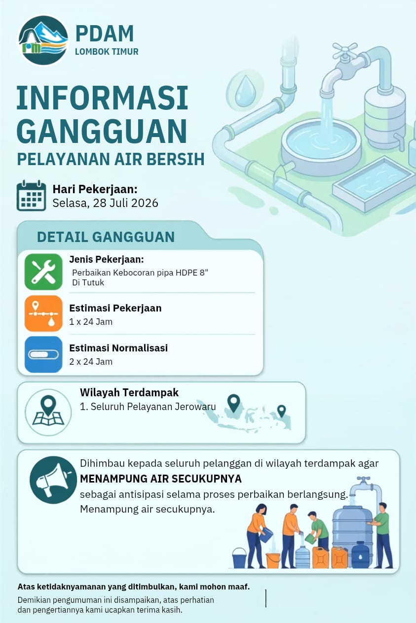 PERBAIKAN PIPA 8 INCH WILAYAH JEROWARU